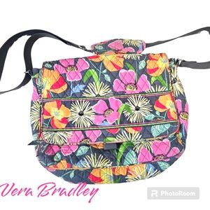Vera Bradley Jazzy Bloom Computer Bag/Messenger Bag